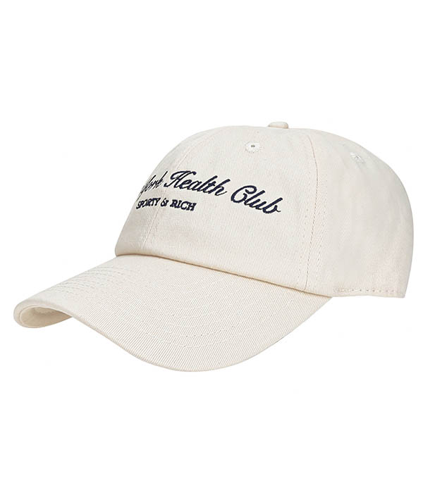 Casquette NY Health Club Cream/Navy Sporty & Rich - Taille Taille unique