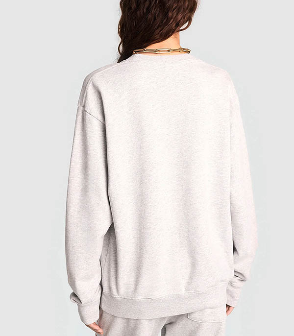 Sweat-shirt col rond Finish Line Heather Grey Sporty & Rich