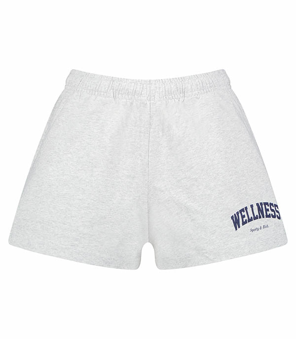 Short Disco Wellness Ivy Heather Grey/Navy Sporty & Rich - Taille L