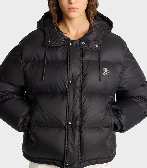 Doudoune Running Hooded Down Black Sporty & Rich