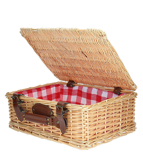 Valisette de Pique-Nique Carreaux Rouges et Blanc Les Jardins de la Comtesse