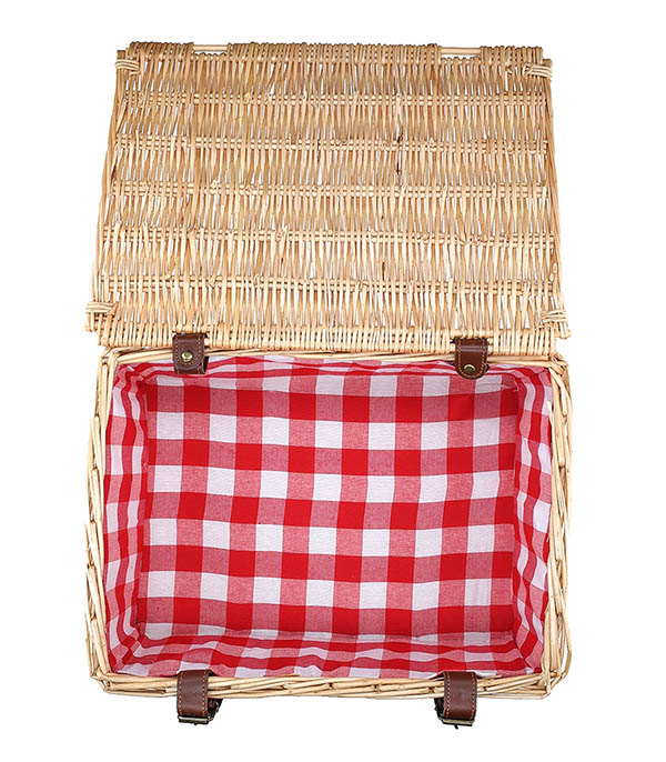 Valisette de Pique-Nique Carreaux Rouges et Blanc Les Jardins de la Comtesse