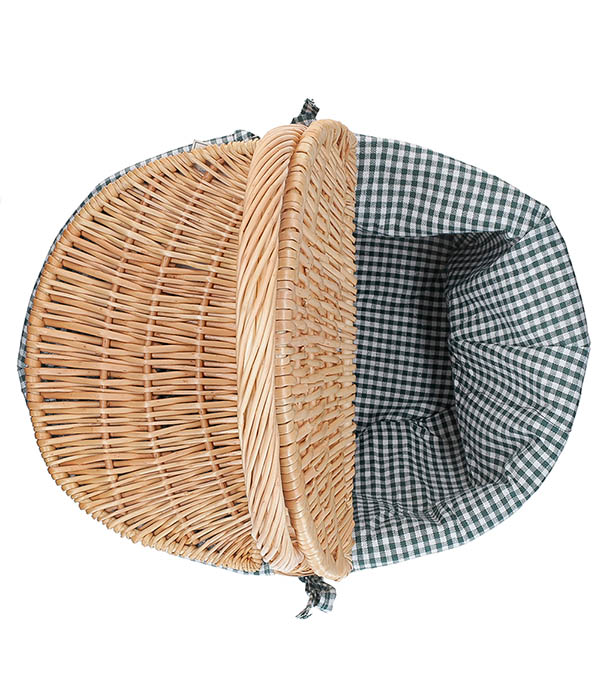 Panier de Pique-Nique Campagne Vichy Vert Les Jardins de la Comtesse