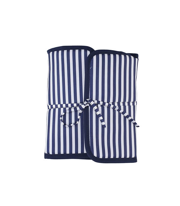 Panier de Plage Pique-Nique Riviera Rayures Bleues Les Jardins de la Comtesse