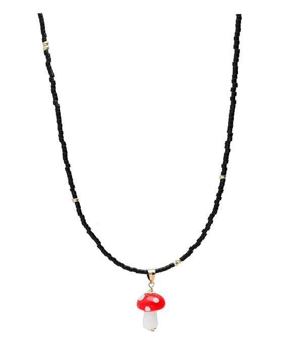 Collier Champignons Nathalie Guinochet