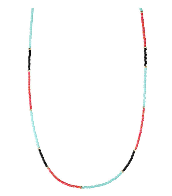 Collier Perles Miyuki fins Nathalie Guinochet