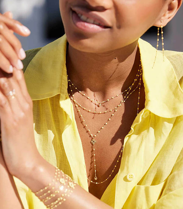 Collier Gigi Suprême 1 Diamant or jaune 42 cm Gigi Clozeau