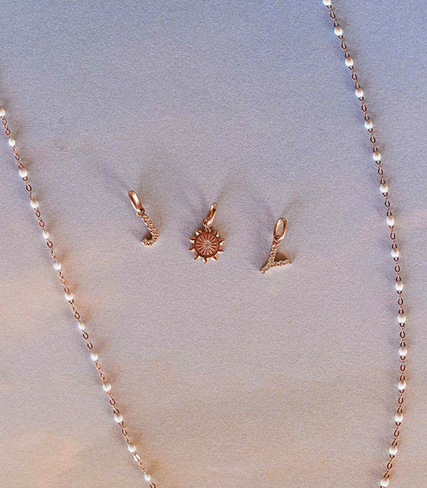 Pendentif Or Rose Lucky Sun Diamant Gigi Clozeau