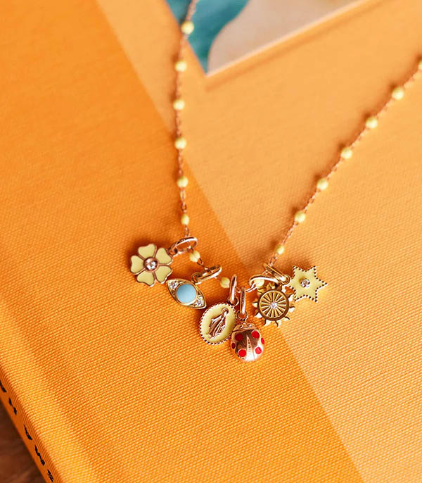 Pendentif Or Jaune Lucky Sun Diamant Gigi Clozeau