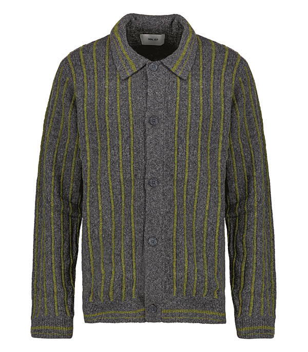 Cardigan homme Darren 6683 Medium Grey Mel NN07