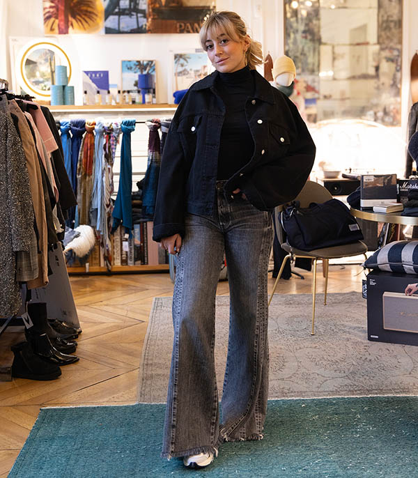 Veste en Denim Emma Noir Nine in the Morning