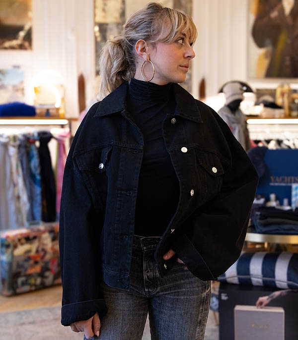 Veste en Denim Emma Noir Nine in the Morning