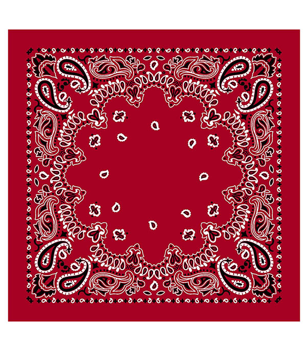 Bandana Red 120 x 120 cm destin