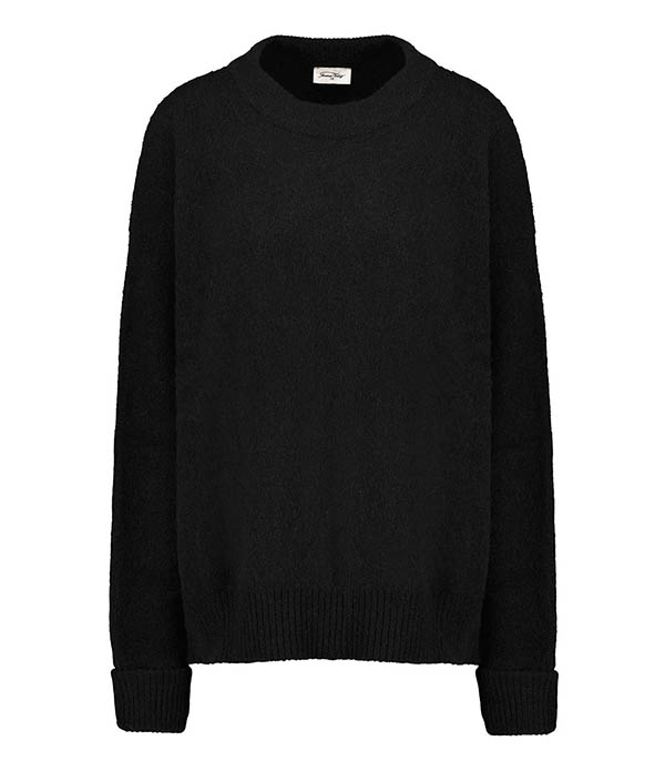 Pull Col Bateau Vitow Noir American Vintage - Taille XS/S