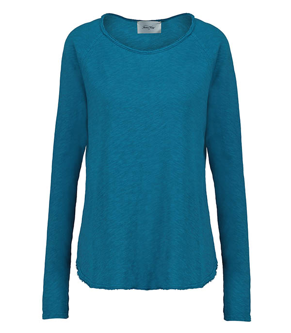 Tee-shirt Sonoma manches longues Pétrole Vintage American Vintage - Taille S