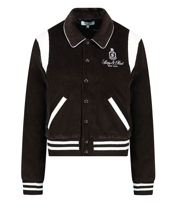 Veste Vendome Corduroy Varsity Chocolate/White Sporty & Rich