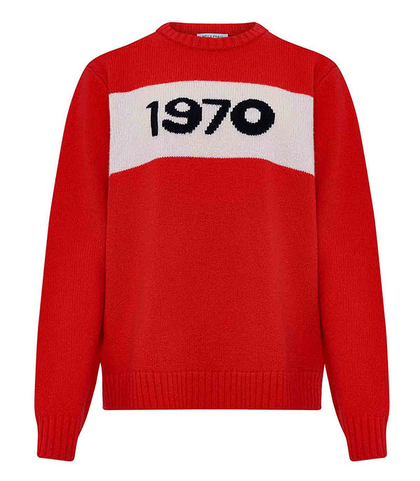 Pull en Laine Oversized 1970 Rouge Bella Freud