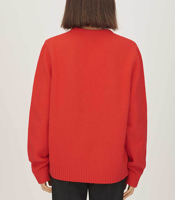 Pull en Laine Oversized 1970 Rouge Bella Freud