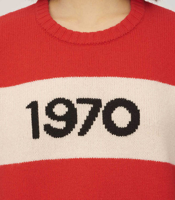 Pull en Laine Oversized 1970 Rouge Bella Freud