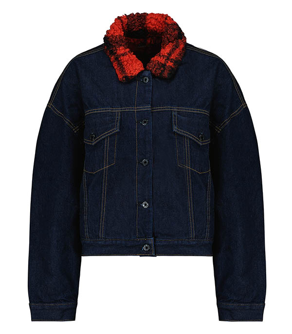 Veste en Denim Nova Lined Indigo Plaid ASKK NY