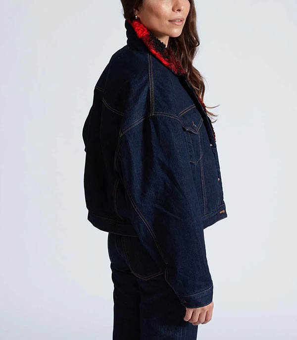 Veste en Denim Nova Lined Indigo Plaid ASKK NY