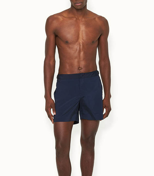 Short de bain homme Bulldog Bonded Graphite Night Iris Orlebar Brown