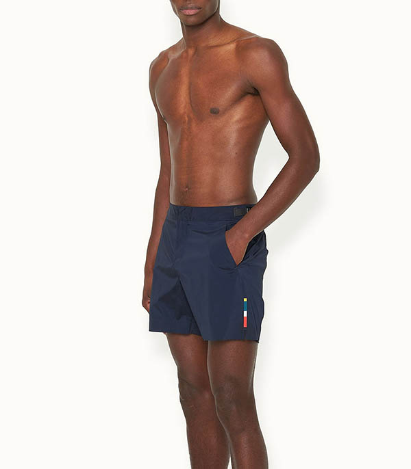 Short de bain homme Bulldog Bonded Graphite Night Iris Orlebar Brown