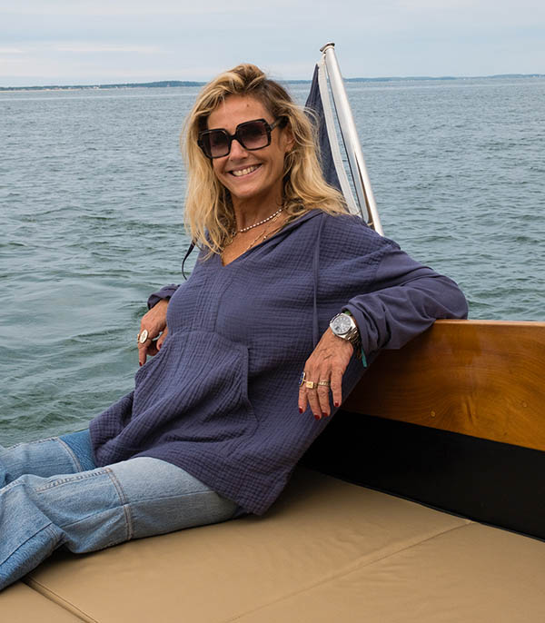 Sweat-shirt Jersey triple Gaze Blue Jean Jane de Boy