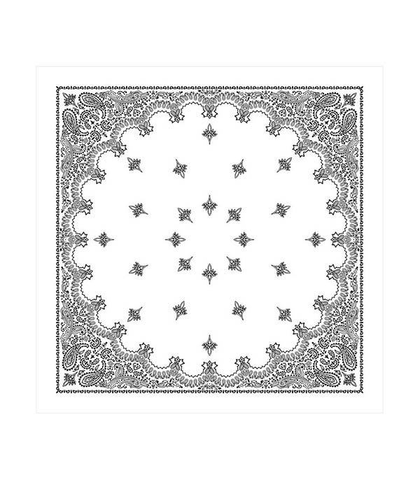 Bandana Blanc 90 x 90 cm destin
