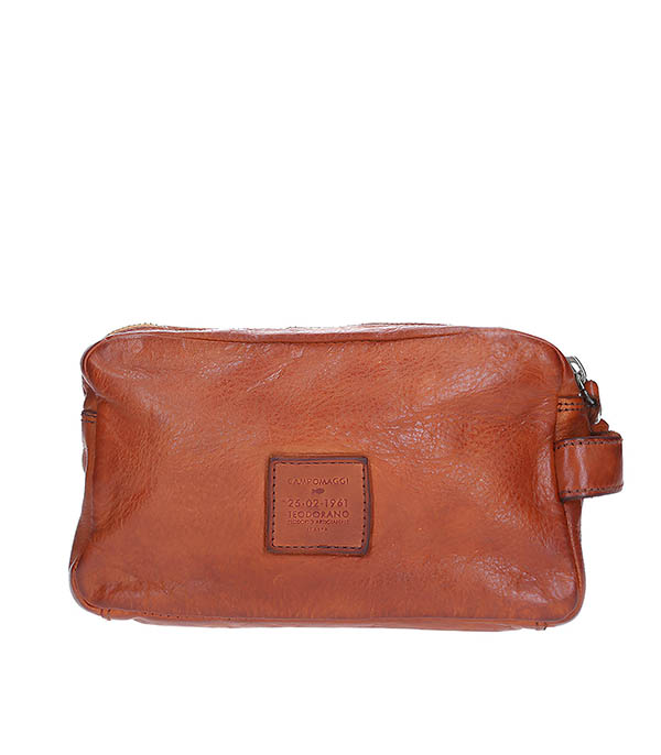 Trousse de Toilette Cuir Cognac Campomaggi