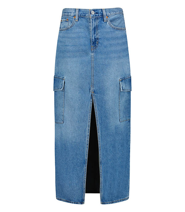 Jupe Longue en Jean Ankle Column Cargo Maximize the Moment Levi's