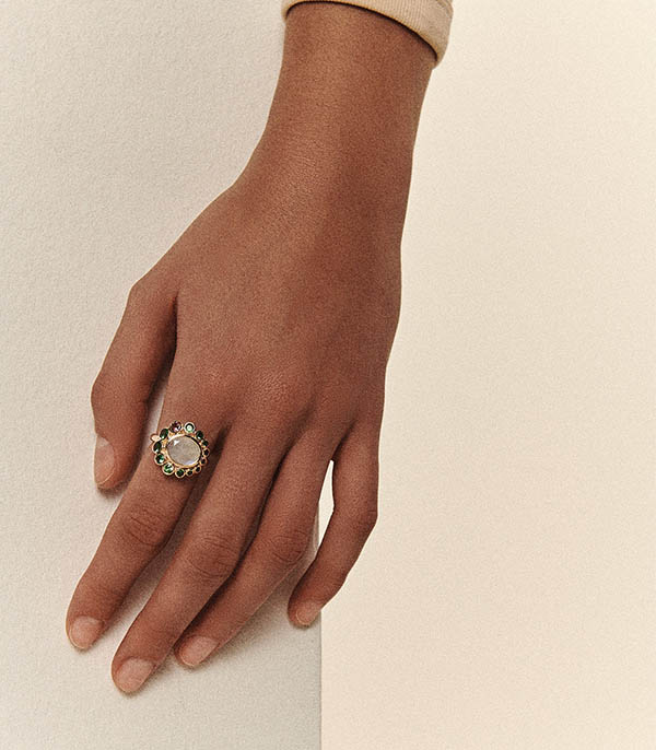 Bague Jasmine Tsavorite Pascale Monvoisin