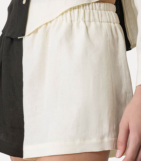 Short Bicolore Chic Block Noir Forte Forte