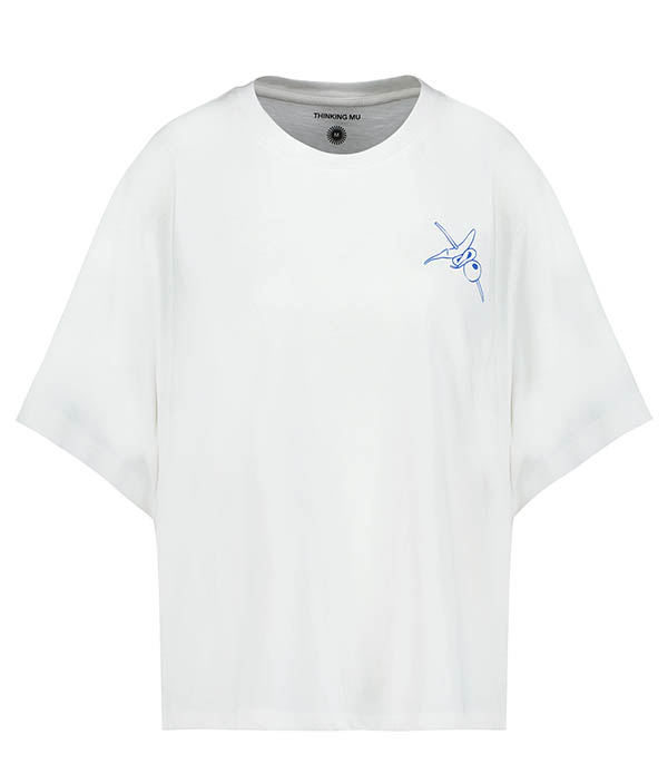 Tee-shirt Sobremesa Lucia White Thinking Mu - Taille M