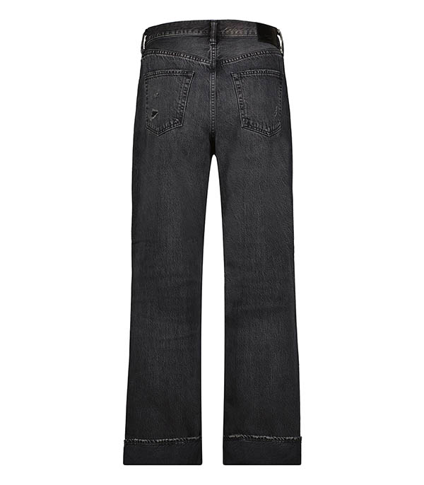 Jean Bostwick Wide Straight Black  Moussy Vintage