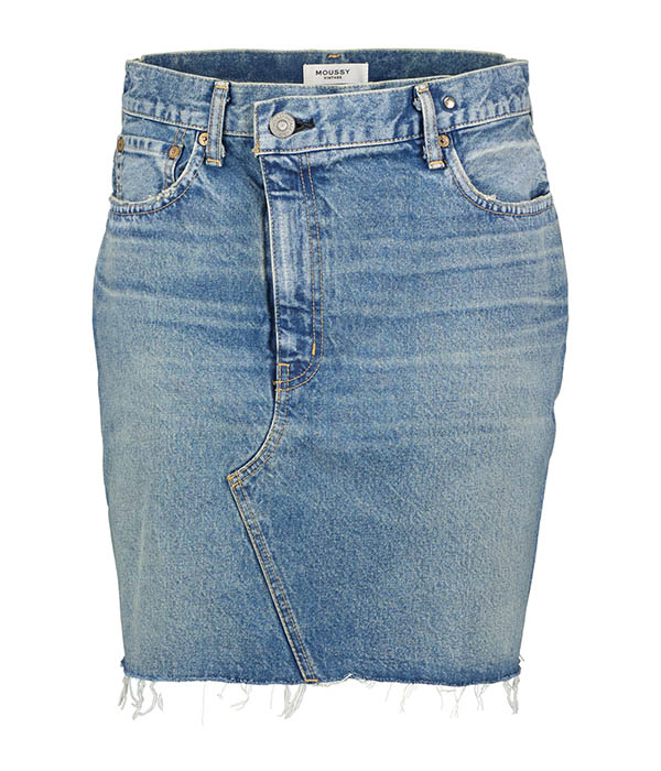 Jupe MV Thomoston Asymmetry Blue  Moussy Vintage