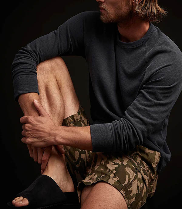 Sweat-shirt homme Vintage French Terry Deep James Perse