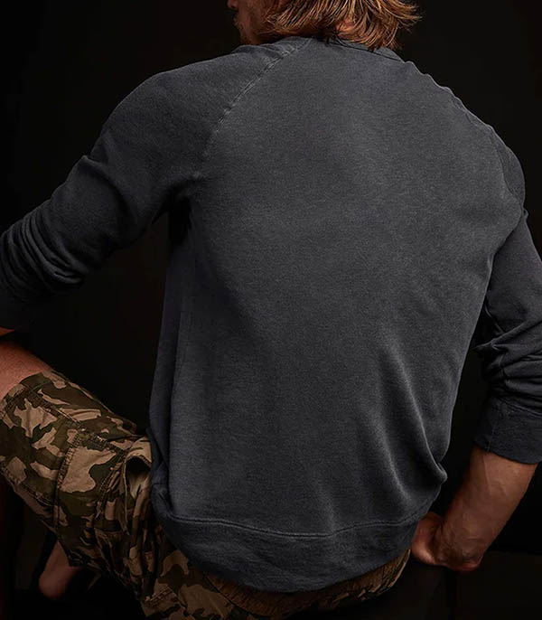 Sweat-shirt homme Vintage French Terry Deep James Perse