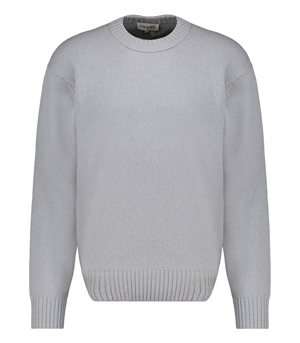 Pull unisexe Cashmere Crewneck Smoky Blue Frame - Taille S