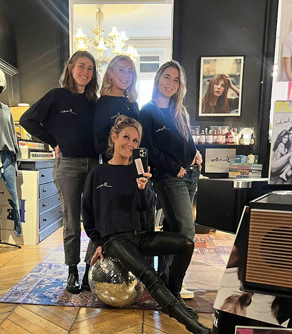 Pull Manches Longues Birkin brodé Marine  La Cabane Orson