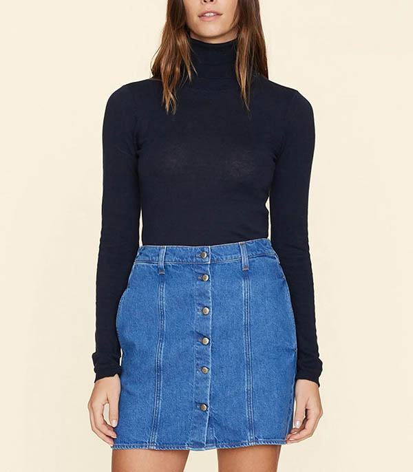 Pull Col Roulé Tommy Navy  Xirena