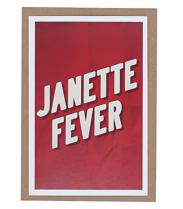 Carte de voeux Janette Fever Rouge LES BONNES SOEURS