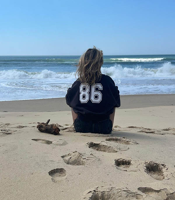 Sweat-shirt Sloane Noir Love Stories