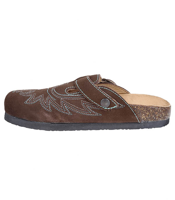 Sabots Bahia Suede Tobacco Mexicana