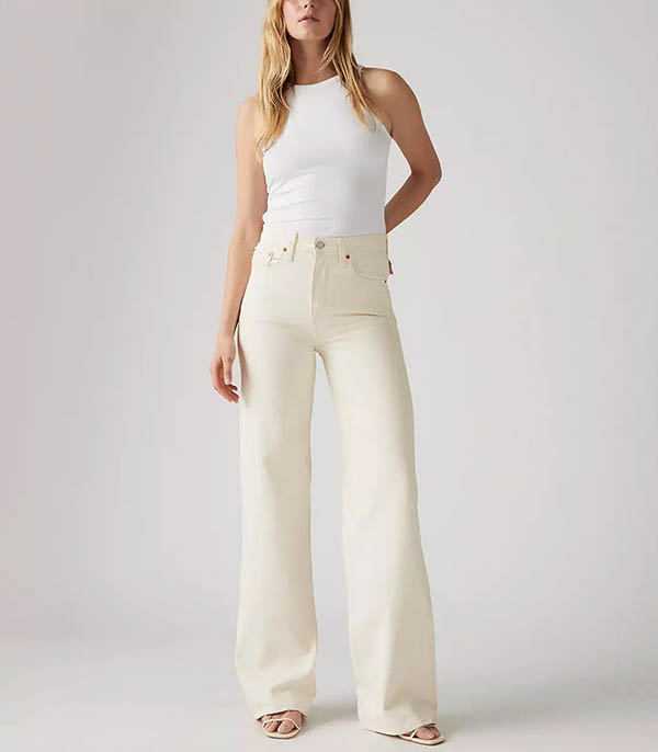 Jean Ribcage Wide Leg Cream Levi's