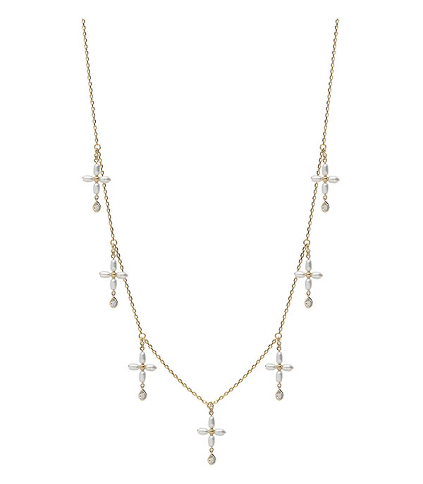 Collier Palerme Multi White Pearl Pascale Monvoisin