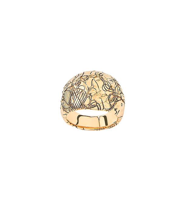 Bague Rosalba Métal Gravé Aurélie Bidermann - Taille 54