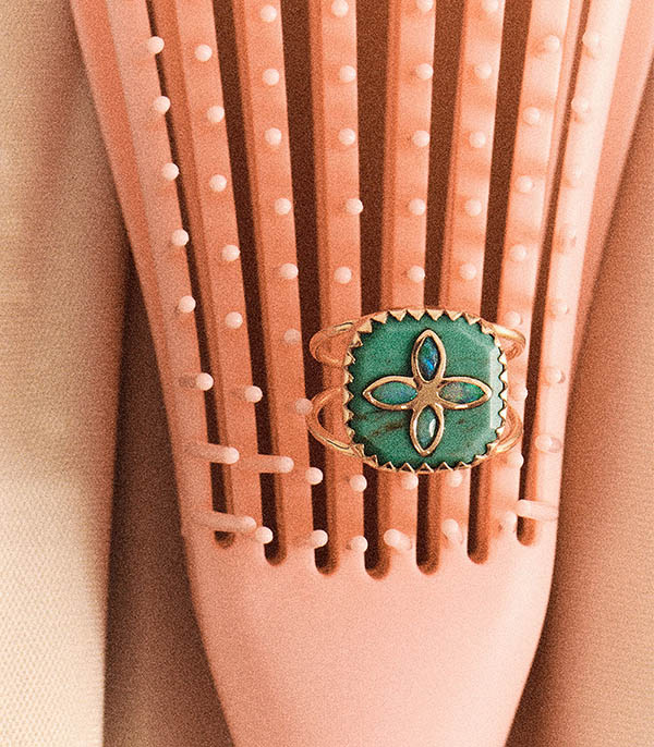 Bague Bowie n°2 Turquoise Pascale Monvoisin