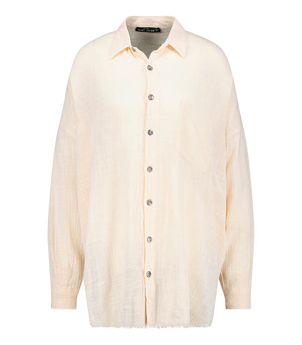 Chemise oversize Mykonos Pastel Pink Maison Saint Julien