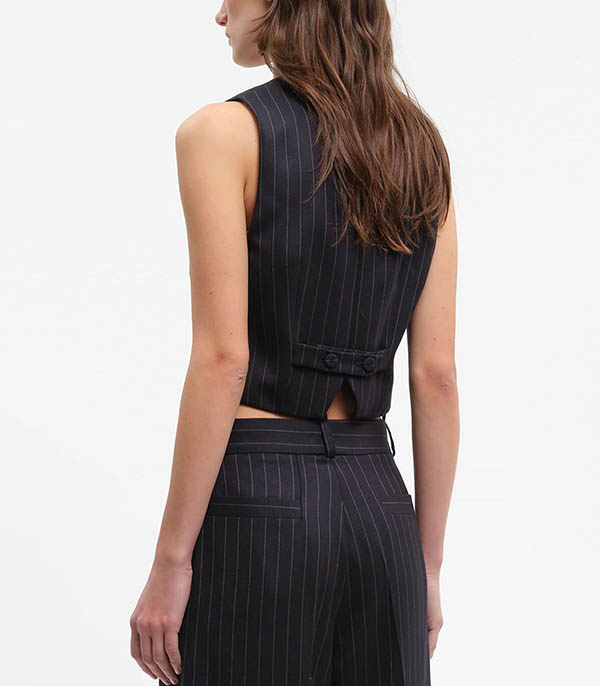 Gilet de costume Dee Navy Stripes Margaux Lonnberg